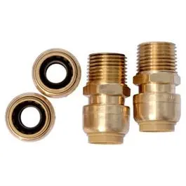 Pipe Fitting, Connector, 1/2 X 1/2-In. Mnpt, 4-Pk. 1