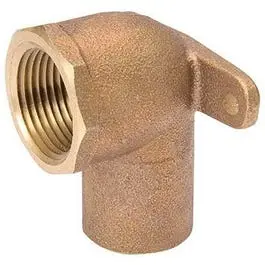 Pipe Fitting, Drop Ear Elbow, 90 Degree, Cast Copper, 1/2-In. 1