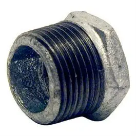 Pipe Fitting, Galvanized Hex Bushing, 3/4 X 1/2-In. 1