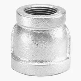 Pipe Fitting, Galvanized Reducing Coupling, 1 X 1/2-In. 1