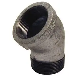 Pipe Fitting, Galvanized Street Elbow, 45-Degree, 1-In. 1