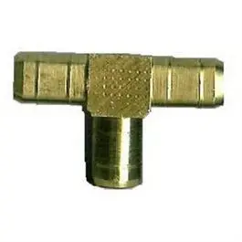 Pipe Fitting, Hose Barb Tee, Brass, 3/8-In. Id 1