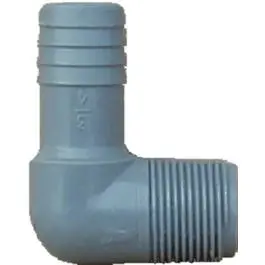 Pipe Fitting Insert Elbow, Male, 1-In. 1