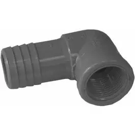 Pipe Fitting Insert Reducing Elbow, Female, Poly, 1 X 3/4-In. 1