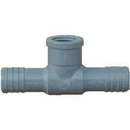 Pipe Fitting Insert Tee, Female, Poly, 1 X 1 X 3/4-In. 1