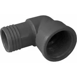 Pipe Fitting, Poly Fpt Insert Elbow, 1-1/2-In. 1