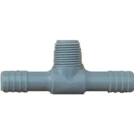 Pipe Fitting, Poly Mpt Insert Tee, 1/2-In. 1