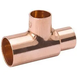 Pipe Fitting, Wrot Copper Tee, 3/4 X 1/2 X 1/2-In. 1