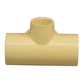 Pipe Fittings, Cpvc Tee, 3/4 X 3/4 X 1/2-In. 1
