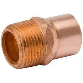 Pipe Fittings, Wrot Copper Adapter, 3/4 X 1/2-In. Mpt 1