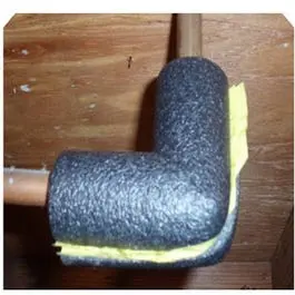 Pipe Insulation, Elbow, Tubular Foam, 3/4-Inch 1