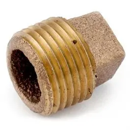 Pipe Plug, Rough Brass, 1/2-In. 1