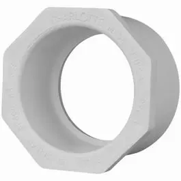 Pipe Reducer Bushing, Spigot X Slip, White,  2 X 1.25-In. 1