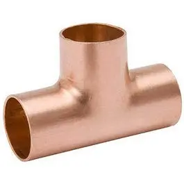 Pipe Tee, Wrot Copper, 3/4-In. 1