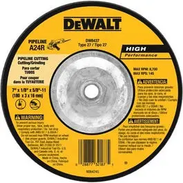 Pipeline Wheel, 7 X 1/8 X 5/8-In.-11 1