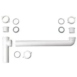 Plastic 2-Bowl End Outlet Drain 1