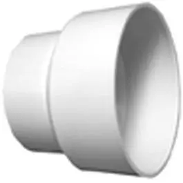 Plastic Pipe Fitting, Dwv Reducing Coupling, Pvc, 4 X 2-In. 1