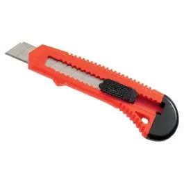 Plastic Snap Off Utility Knife, 8-Pt., 18-Mm. 1