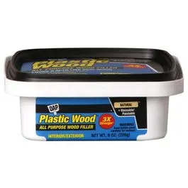 Plastic Wood Latex All-Purpose Wood Filler, Natural, 8-Oz. 1
