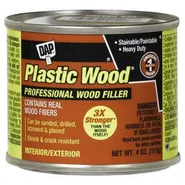 Plastic Wood Wood Filler, Natural Color Cellulose Fibre, 4-Oz. 1