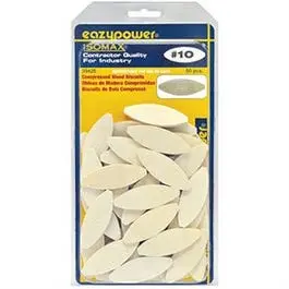 Plate Joiner Wood Biscuits, #10, 50-Pk. 1