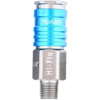 Plews/Edelmann Trfl13925 13925 1/4 Hi Flo Male Coupler 1