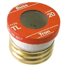 Plug Fuse, Type Tl, Time Delay, 20-Amp, 3-Pk. 1