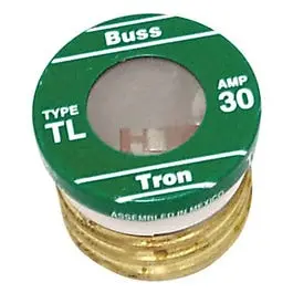 Plug Fuse, Type Tl, Time Delay, 30-Amp, 3-Pk. 1