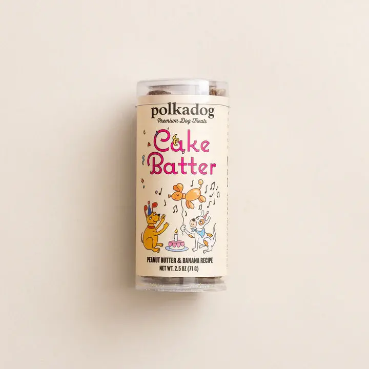 Polkadog Cake Batter Mini Tube Dog Treats 1