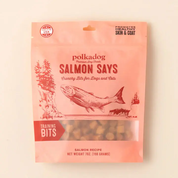 Polkadog Salmon Says (Bits) Dog Treats 1