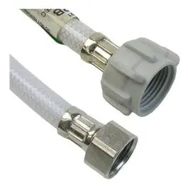 Poly Toilet Connector, Flexible, 1/2 Ip X 7/8 Ballcock X 12-In. 1