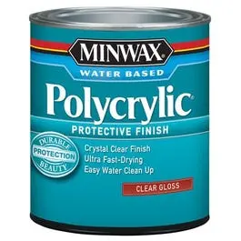 Polycrylic Gloss Clear Acrylic/Urethane Blend Topcoat, Qt. 1