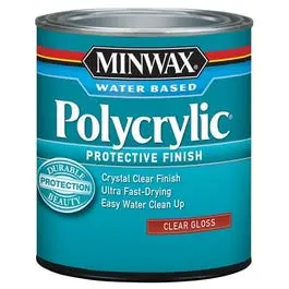 Polycrylic Protective Finish, Gloss Clear, .5-Pint 1
