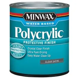 Polycrylic Protective Finish, Satin Clear, .5-Pint 1
