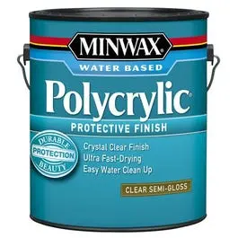 Polycrylic Protective Finish, Semi-Gloss Clear, 1-Gal. 1