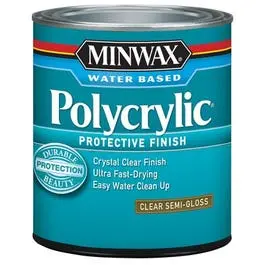 Polycrylic Semi-Gloss Clear Acrylic/Urethane Blend Topcoat, Qt. 1