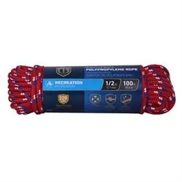 Polypropylene Rope, Diamond Braided, 1/2-In. X 100-Ft. 1