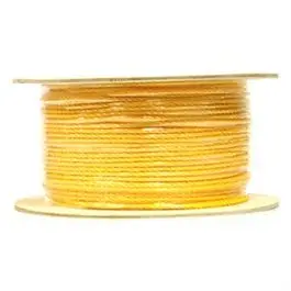 Polypropylene Rope, Hollow Braid, Yellow, 1/4-In. X 1000-Ft. 1