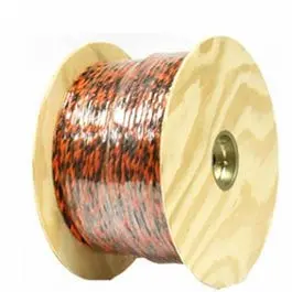 Polypropylene Truck Rope, Twisted, Black & Orange, 3/8-In. X 400-Ft. 1