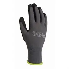 Polyurethane Coated Gloves, Black, Men's L, 3-Pk. 1