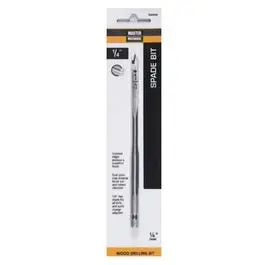 Power Drill Wood-Boring Bit, Spade, 1/4-In. 1