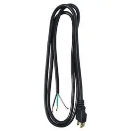 Power Supply Cord, 16/3 Sjtw, Black, 6-Ft. 1