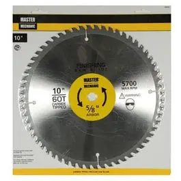 Precision Cutoff Circular Saw Blade, 60 Teeth, 10-In. 1