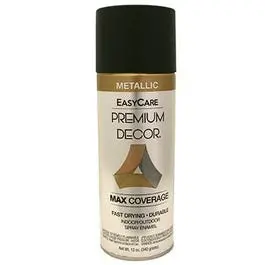 Premium Decor Metallic Spray Paint, Oil Rubbed Bronze, 12-Oz. 1
