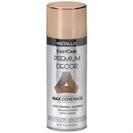 Premium Decor Metallic Spray Paint, Rose Gold, 12-Oz. 1