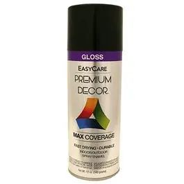 Premium Decor Spray Paint, Black Gloss, 12-Oz. 1