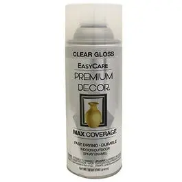 Premium Decor Spray Paint, Clear Gloss, 12-Oz. 1