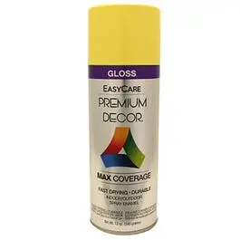 Premium Decor Spray Paint, Daffodil Gloss, 12-Oz. 1