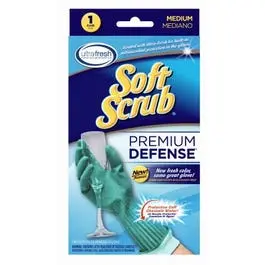 Premium Defense Rubber Gloves, Medium 1