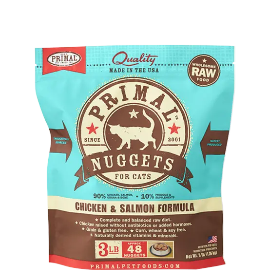 Primal Pet Foods Feline Raw Frozen Nuggets 1